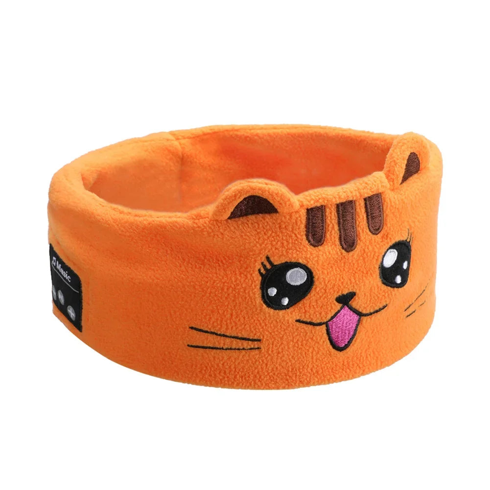 Kid Bluetooth Headphone Sleep Mask Bluetooth 5.0 Stereo Music Player Support Handsfree Soft Music Headband For Children Gifts