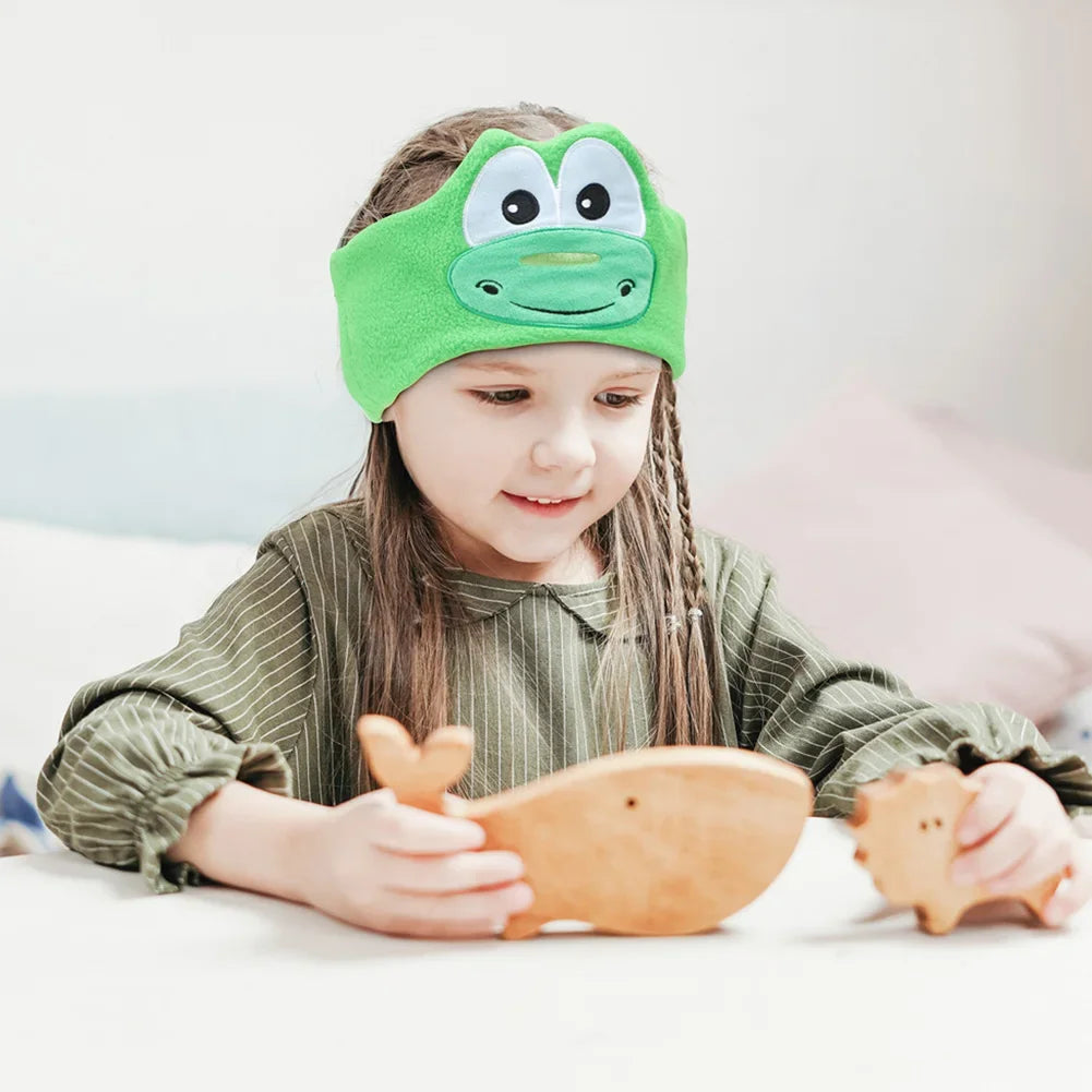 Kid Bluetooth Headphone Sleep Mask Bluetooth 5.0 Stereo Music Player Support Handsfree Soft Music Headband For Children Gifts