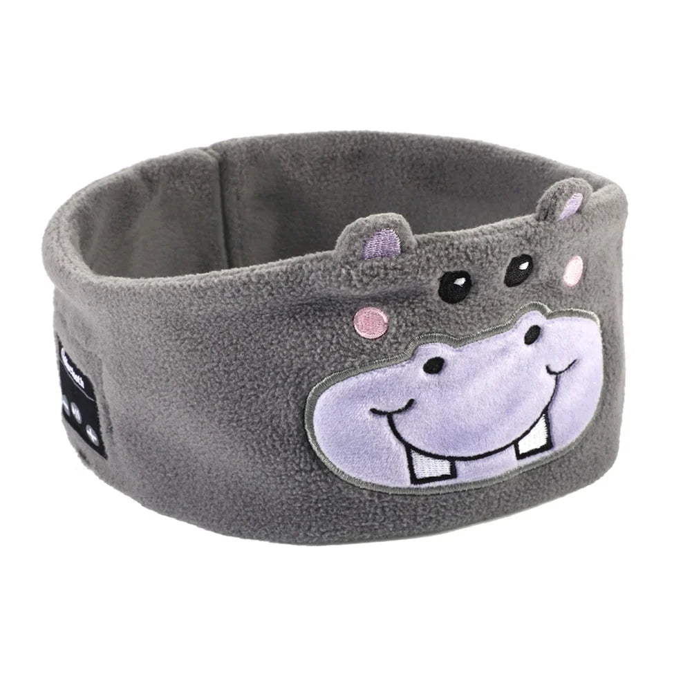Kid Bluetooth Headphone Sleep Mask Bluetooth 5.0 Stereo Music Player Support Handsfree Soft Music Headband For Children Gifts