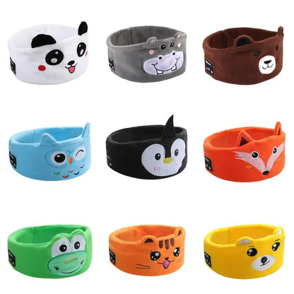 Kid Bluetooth Headphone Sleep Mask Bluetooth 5.0 Stereo Music Player Support Handsfree Soft Music Headband For Children Gifts
